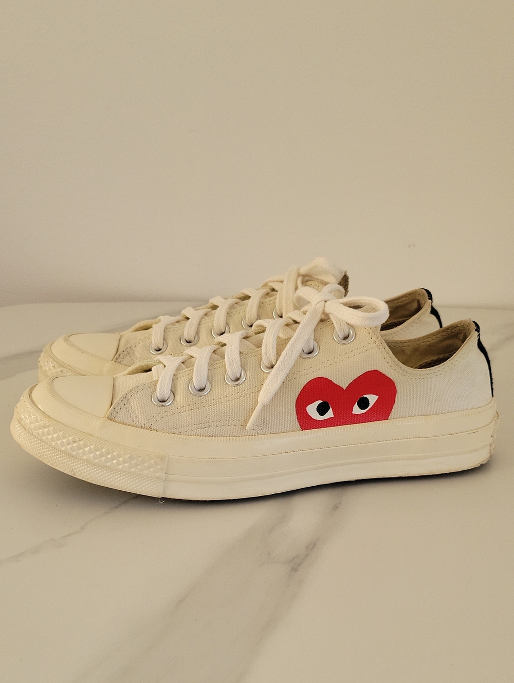 Converse x PLAY Comme des Garçons White Chuck 70 Sneakers